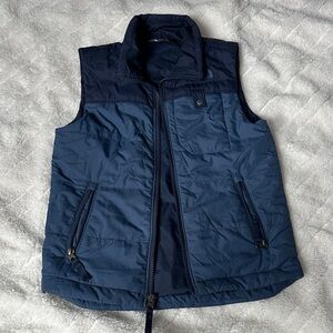 Boys The North Face Navy Quilted Puffer Vest XS (6)